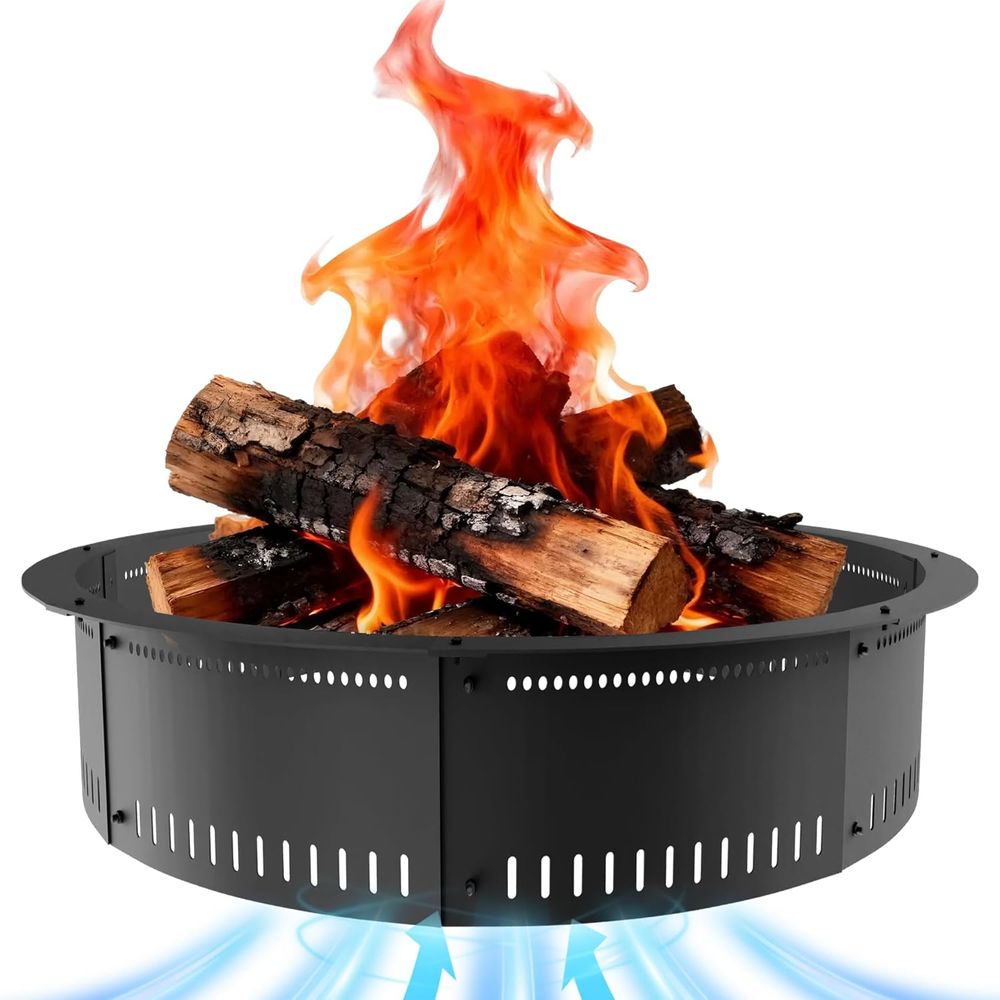Outdoor Camping Fire Pit - 48-Inch Outdoor Fire Pit Liner with