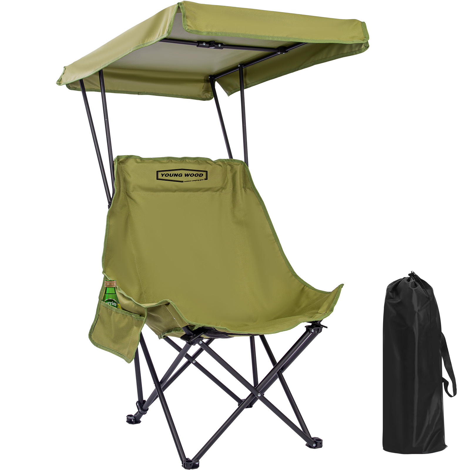 Outdoor Camping Table And Chairs - YOUNG WOOD Portable Camping Chair Beach