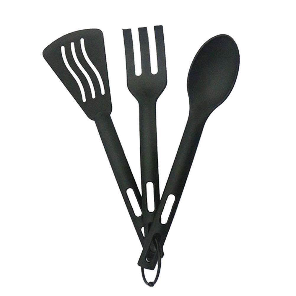 Outdoor Camping Kit - 3Sets Portable Lightweight Nylon Tableware Set