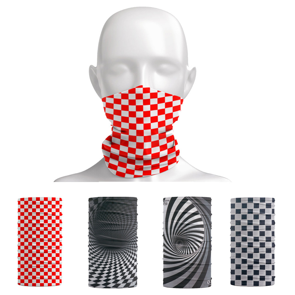 Outdoor Camp - Plaid Pattern Headband Outdoor Camping Fishing