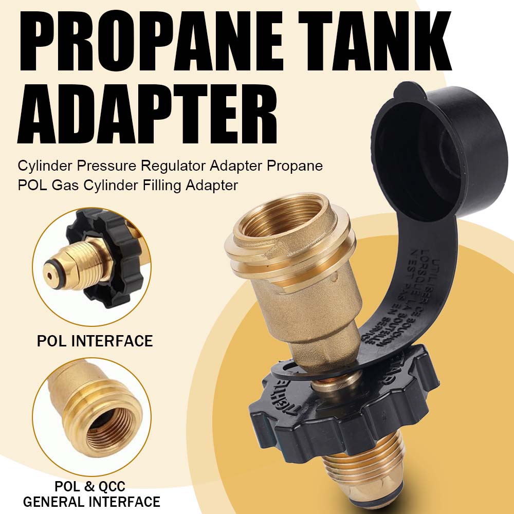 Outdoor Camping Fire Pit - Propane POL To QCC1 Type1 Tank