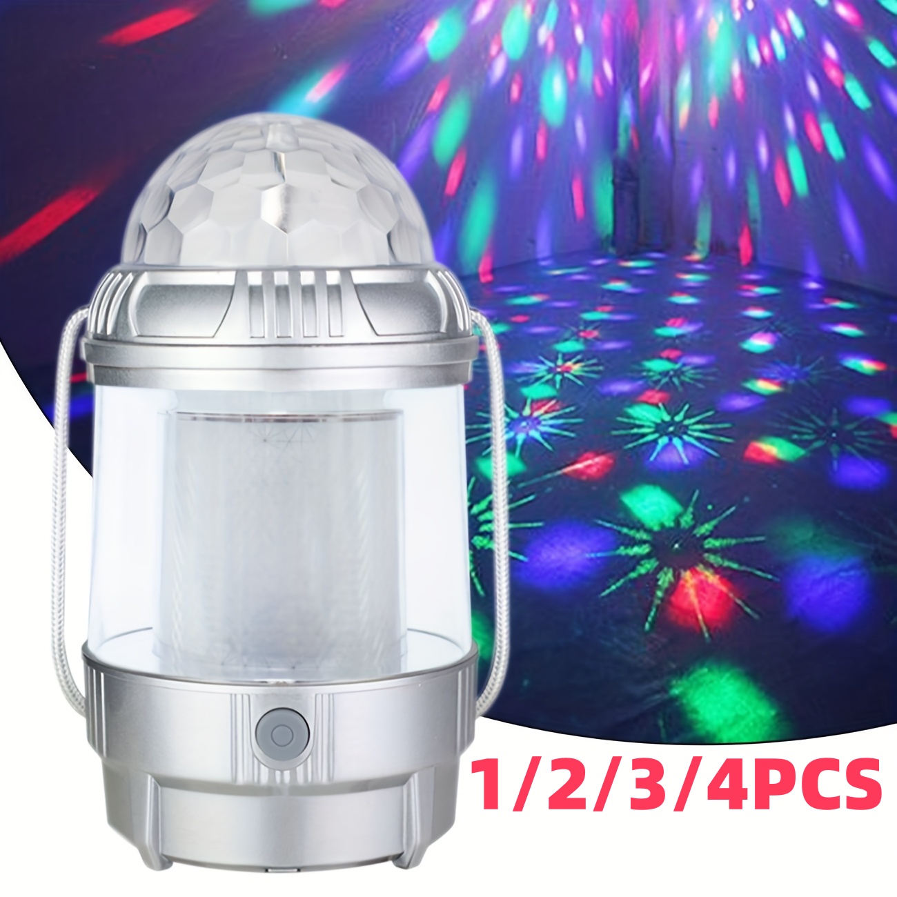 Outdoor Camping Decor - 1-4PCS LEDCamping Lantern Rechargeable,1500mAh PowerBank,3Light Modes
