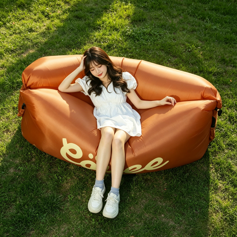 Outdoor Camping Rug Waterproof - Portable Inflatable Air Sofa Lazy Bed