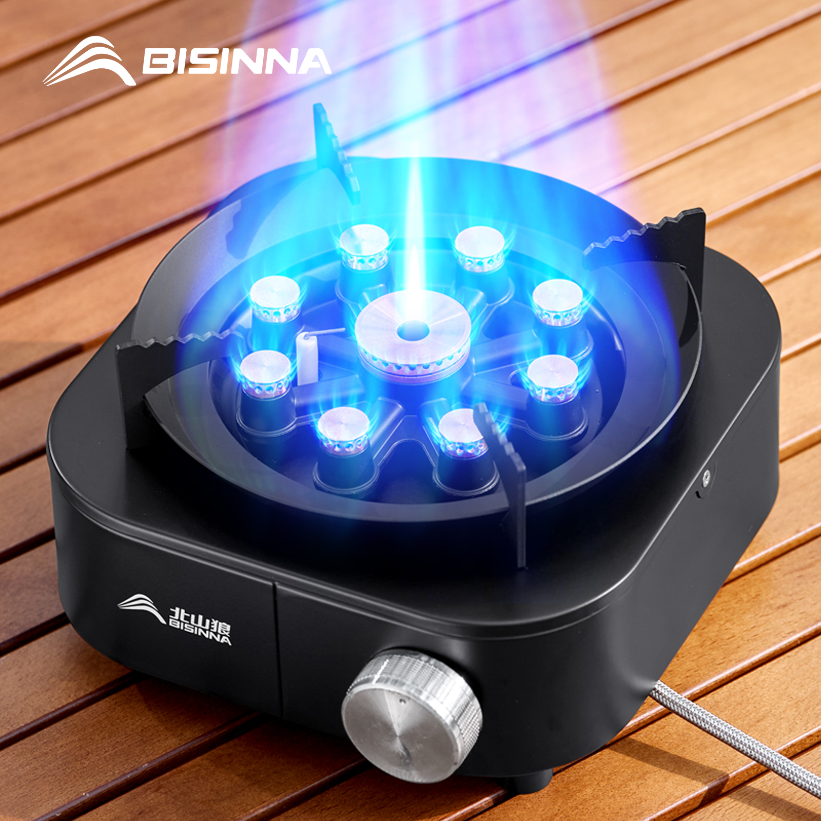 Outdoor Gas Camping Oven - BISINNA Portable Camping Gas Stove 10000W