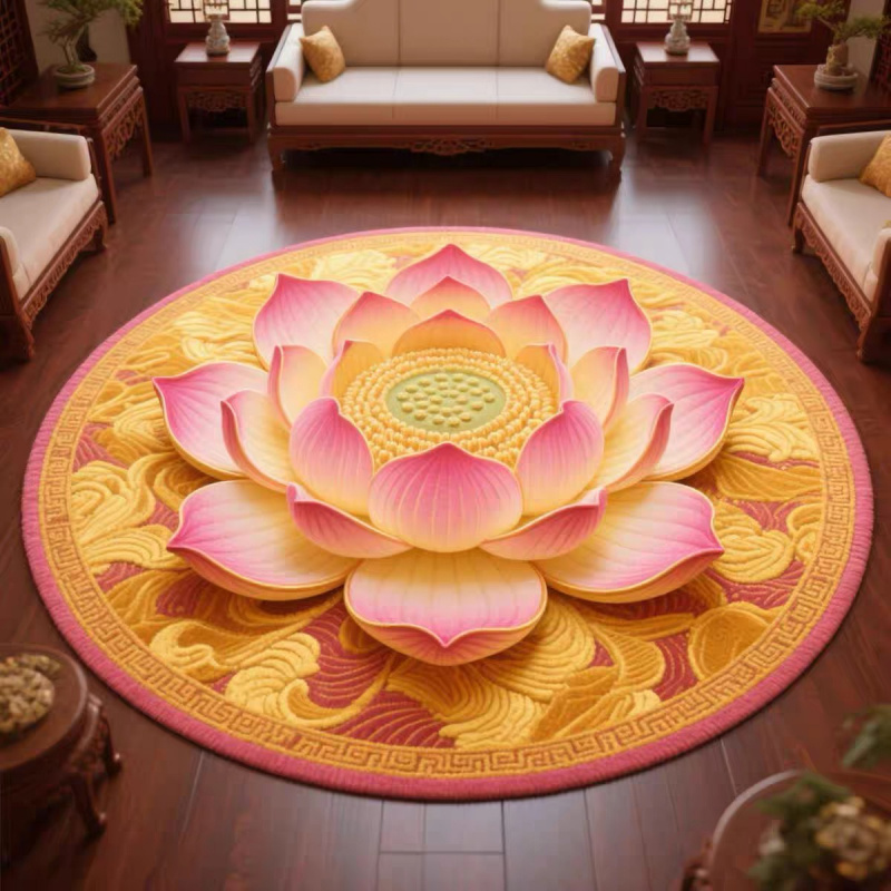 VIKAMA Chinese Style round Rug - Camping Outdoor Or Indoor บทวิจารณ์และราคา