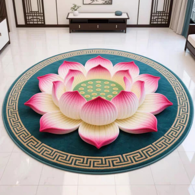 VIKAMA Chinese Style round Rug - Camping Outdoor Or Indoor บทวิจารณ์และราคา