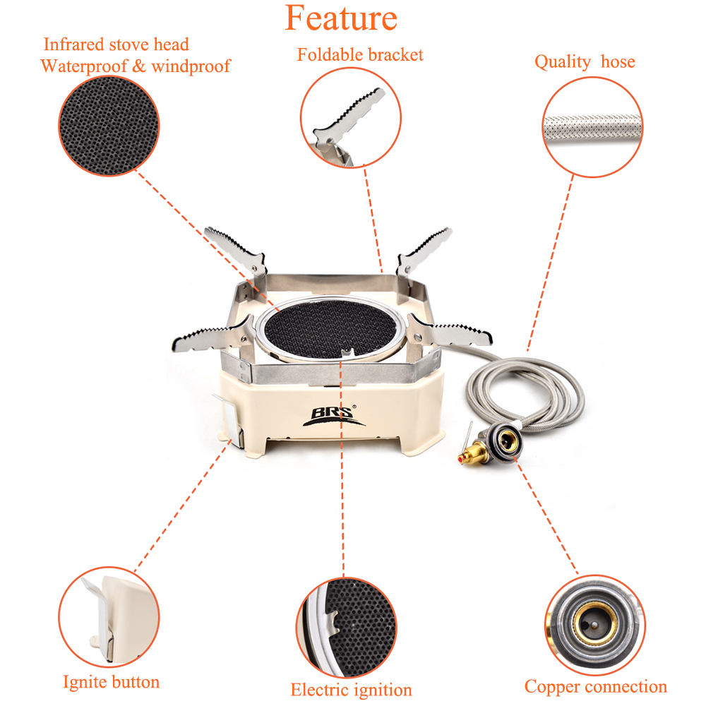 BRS 2200W High-power Infrared  - Outdoor Gas Camping Oven บทวิจารณ์และราคา