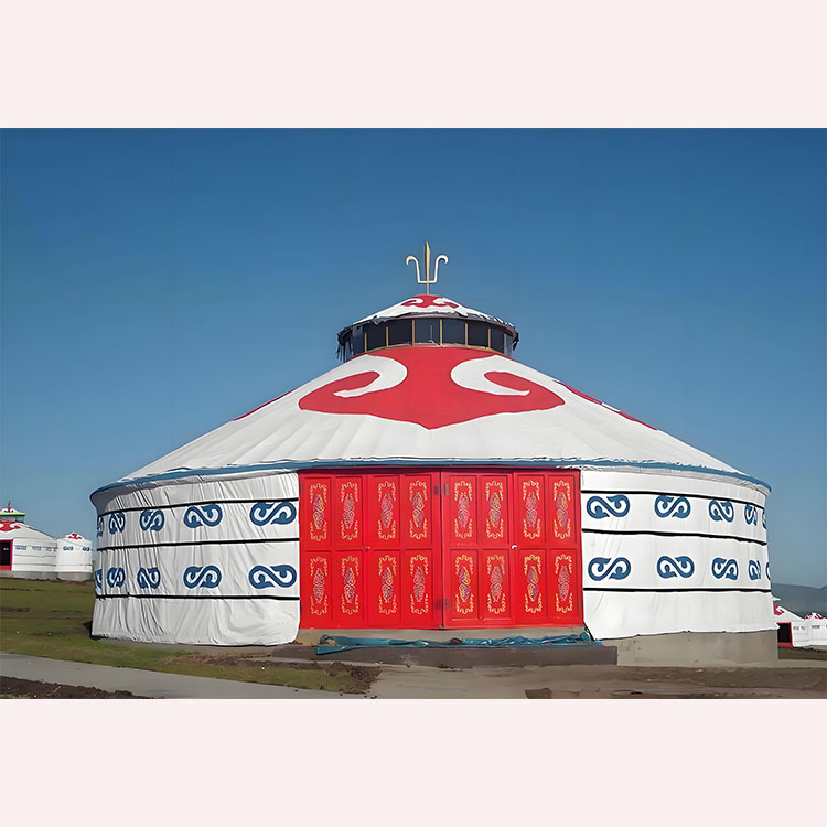 Outdoor Mongolian Tent with PV - Outdoor Camping Exhibition บทวิจารณ์และราคา