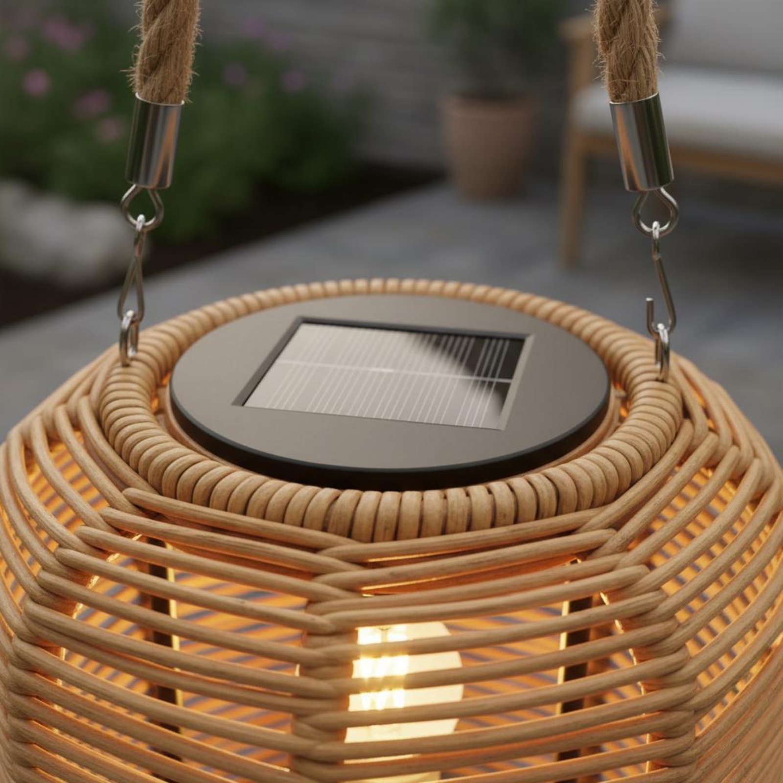 Handwoven Solar Lantern Braide - Outdoor Camping Decor บทวิจารณ์และราคา
