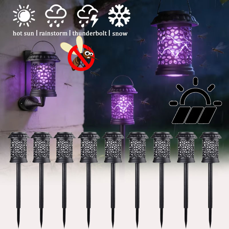 1-4PCS 3 in 1 Waterproof Solar - Outdoor Camping Bug Zapper บทวิจารณ์และราคา