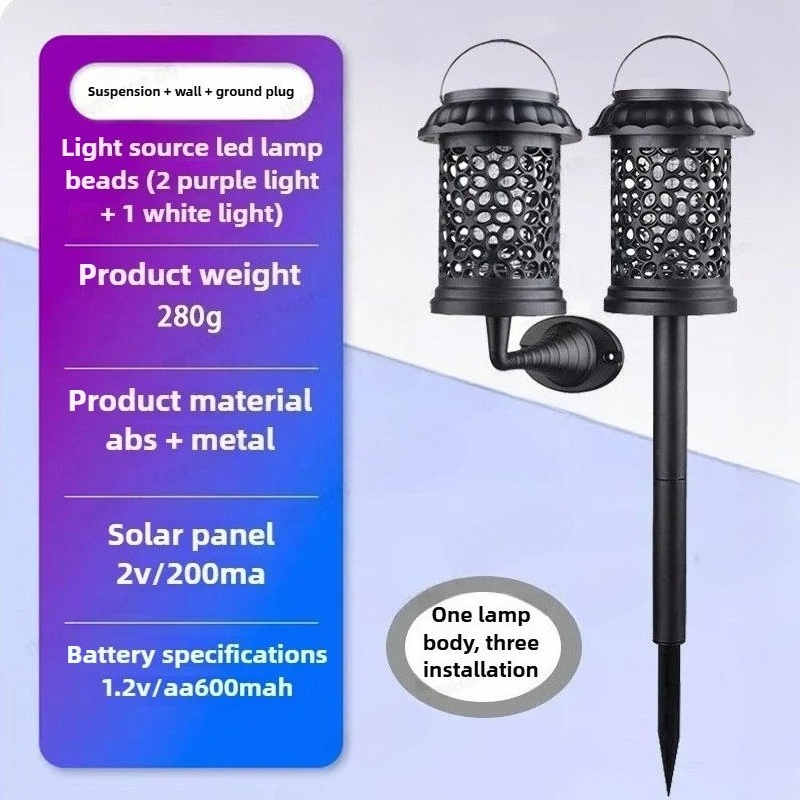 1-4PCS 3 in 1 Waterproof Solar - Outdoor Camping Bug Zapper บทวิจารณ์และราคา