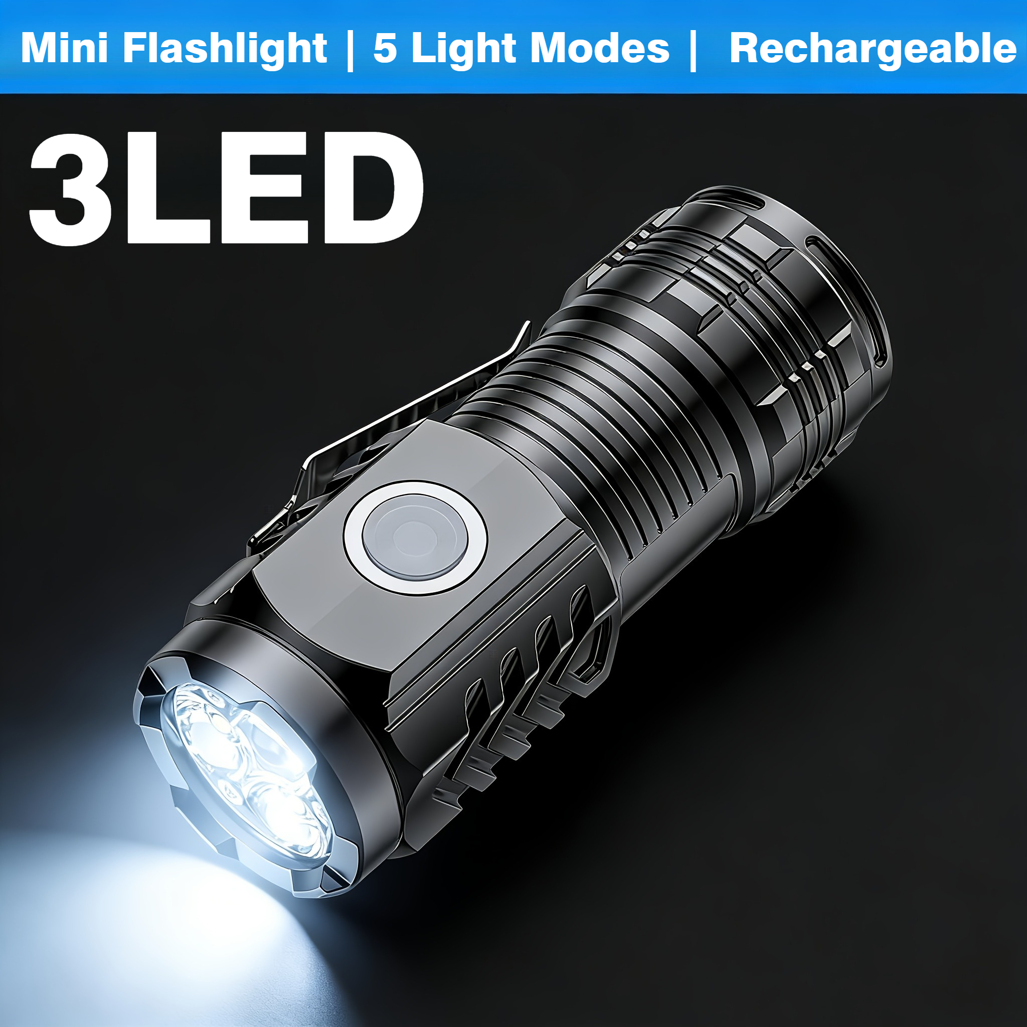 Portable Mini 3 LED Handheld F - Outdoor Camping Decor บทวิจารณ์และราคา