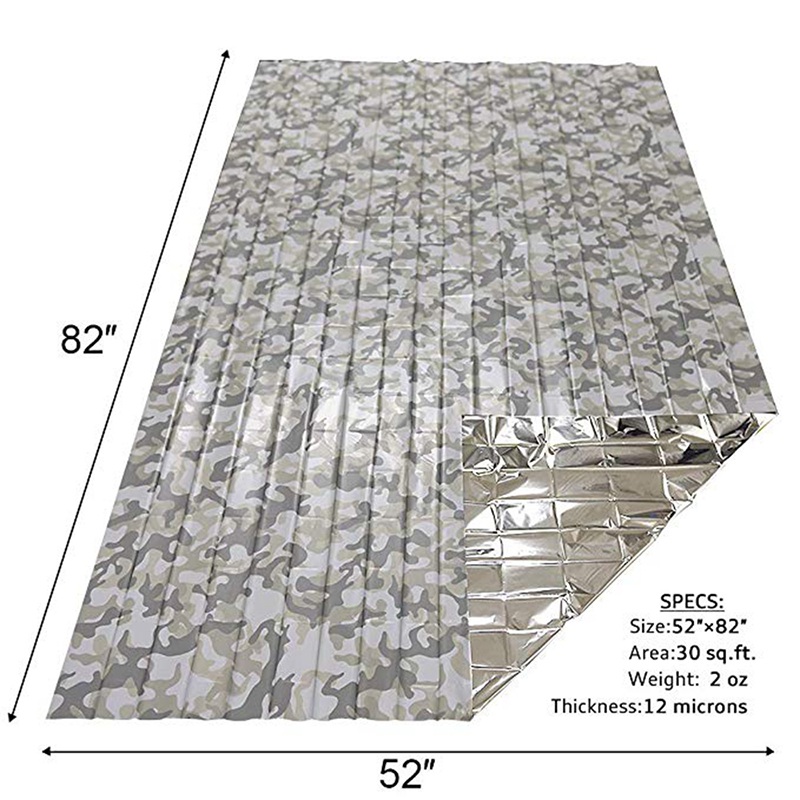 1pcs Emergency Thermal Blanket - Outdoor Camping Rug Waterproof บทวิจารณ์และราคา