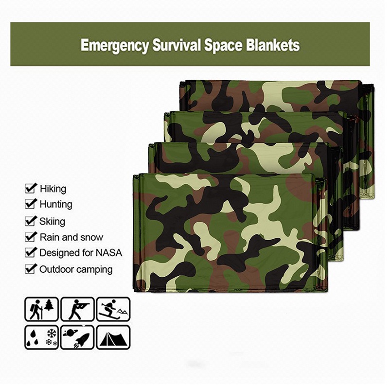 1pcs Emergency Thermal Blanket - Outdoor Camping Rug Waterproof บทวิจารณ์และราคา