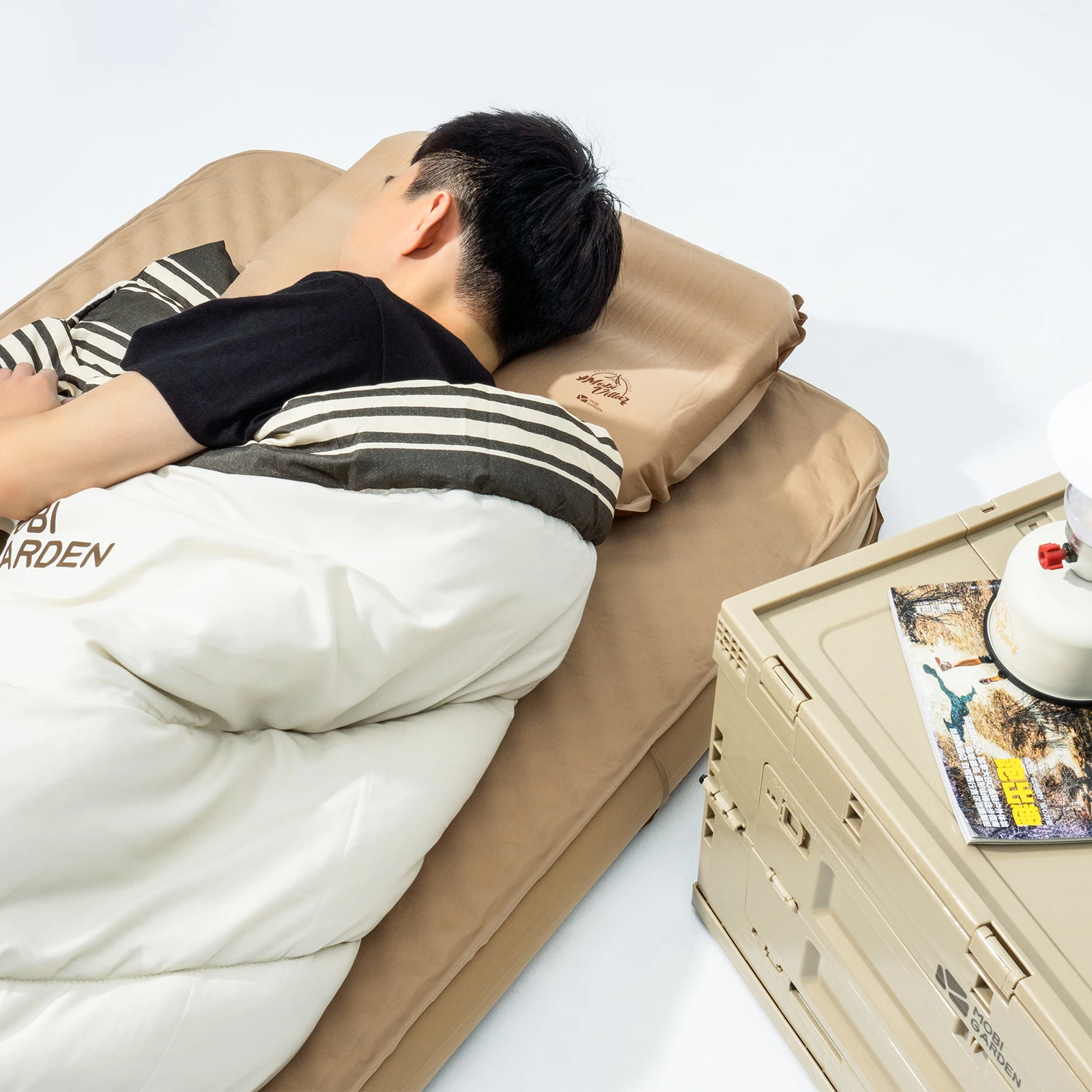 MOBI GARDEN Upgraded Portable  - Camp Pillow Compressible บทวิจารณ์และราคา