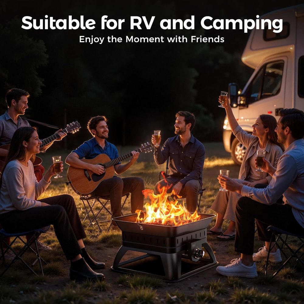 Portable Outdoor Fire Pit for  - Outdoor Camping Fire Pit บทวิจารณ์และราคา