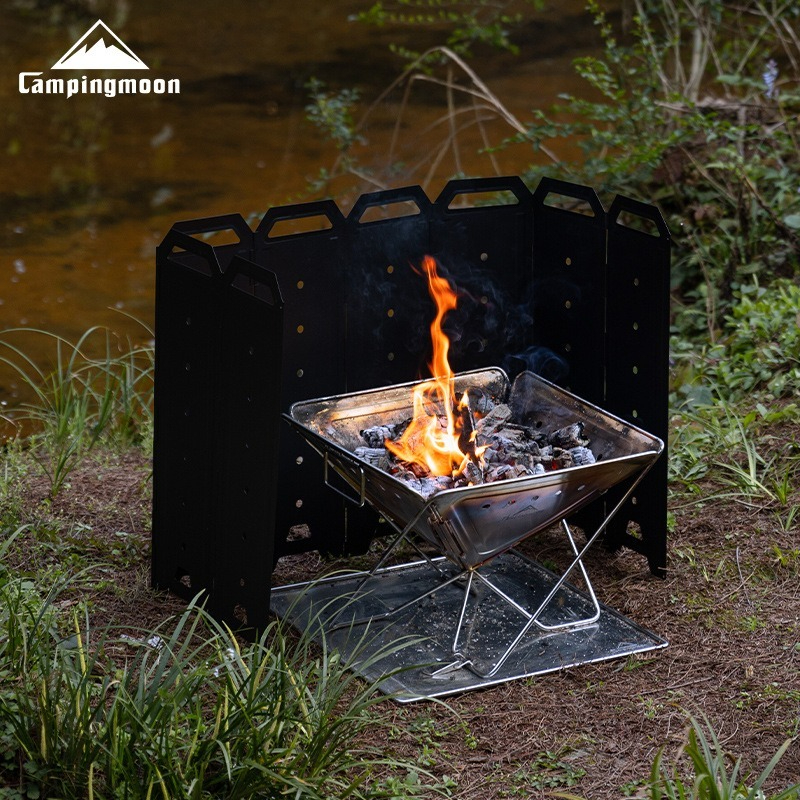 CAMPINGMOON YD-40 YD-50 Large  - Outdoor Camping Fire Pit บทวิจารณ์และราคา