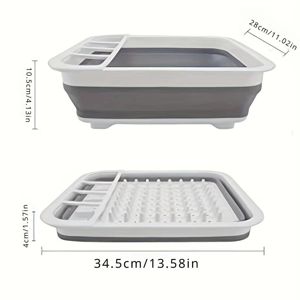 Collapsible Dish Drying Rack w - Camping Quiet บทวิจารณ์และราคา