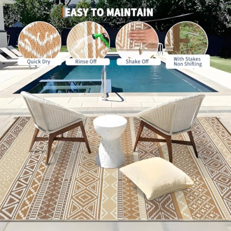 Waterproof Outdoor Rug 9x18 fo - Outdoor Camping Rugs 9X18 บทวิจารณ์และราคา