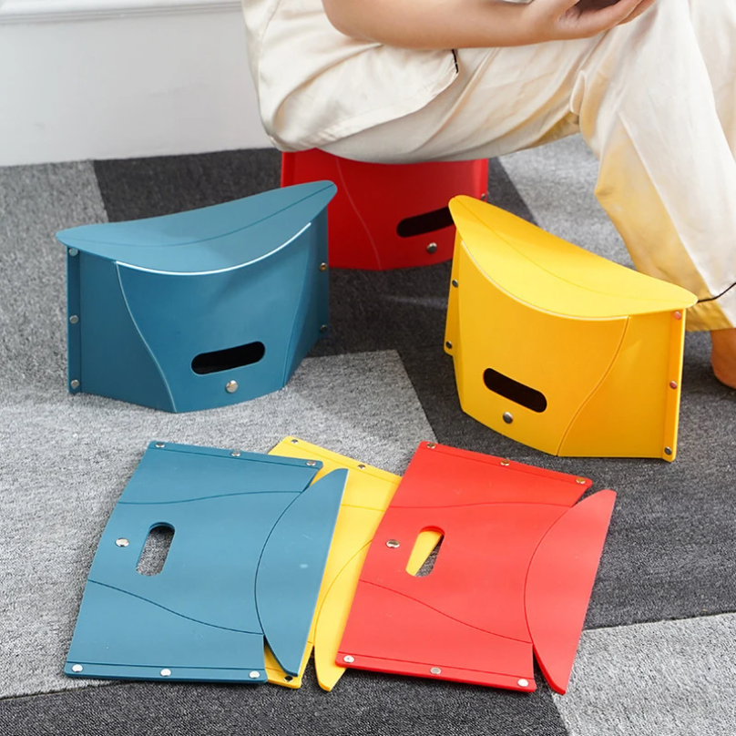 Plastic Portable Folding Stool - Outdoor Chair Camping บทวิจารณ์และราคา