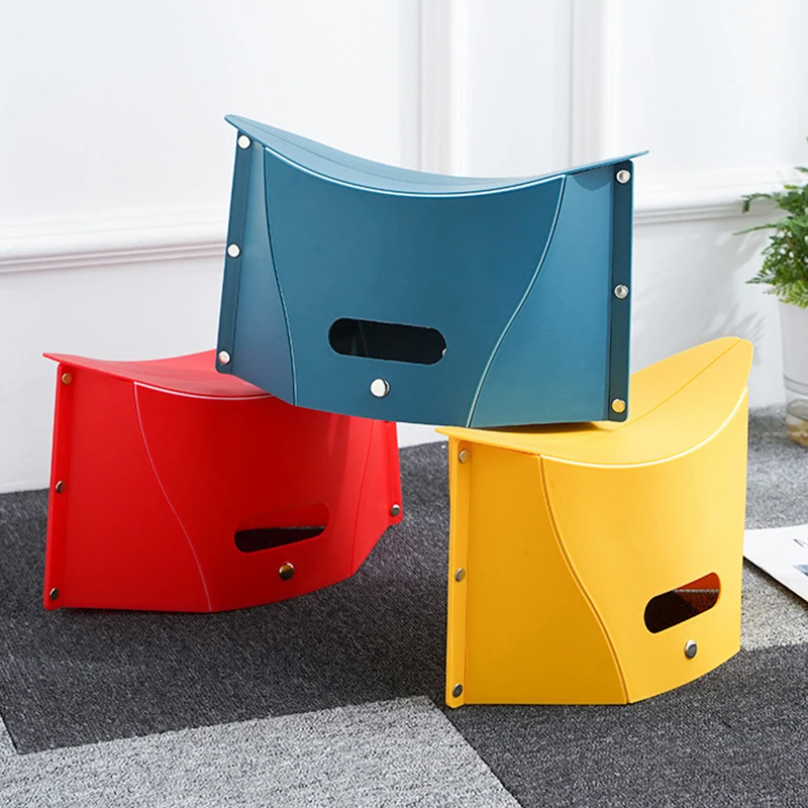 Plastic Portable Folding Stool - Outdoor Chair Camping บทวิจารณ์และราคา