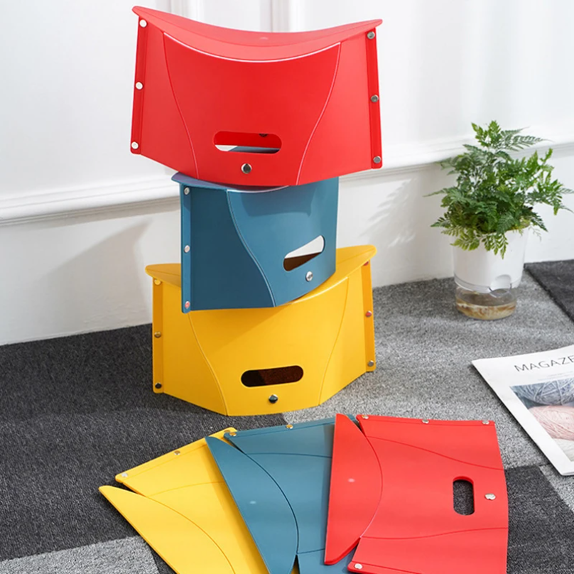 Plastic Portable Folding Stool - Outdoor Chair Camping บทวิจารณ์และราคา