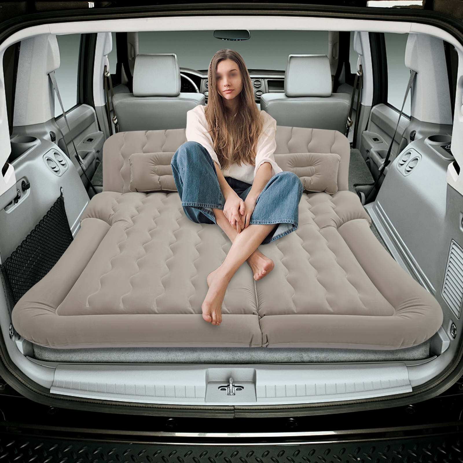 SUV Air Mattress With Pillows, - Camp Pillow Compressible บทวิจารณ์และราคา