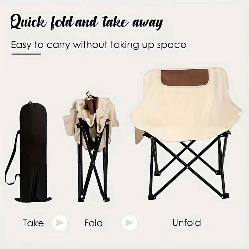 Portable Camping Chair, Foldab - Outdoor Camping Table And Chairs บทวิจารณ์และราคา