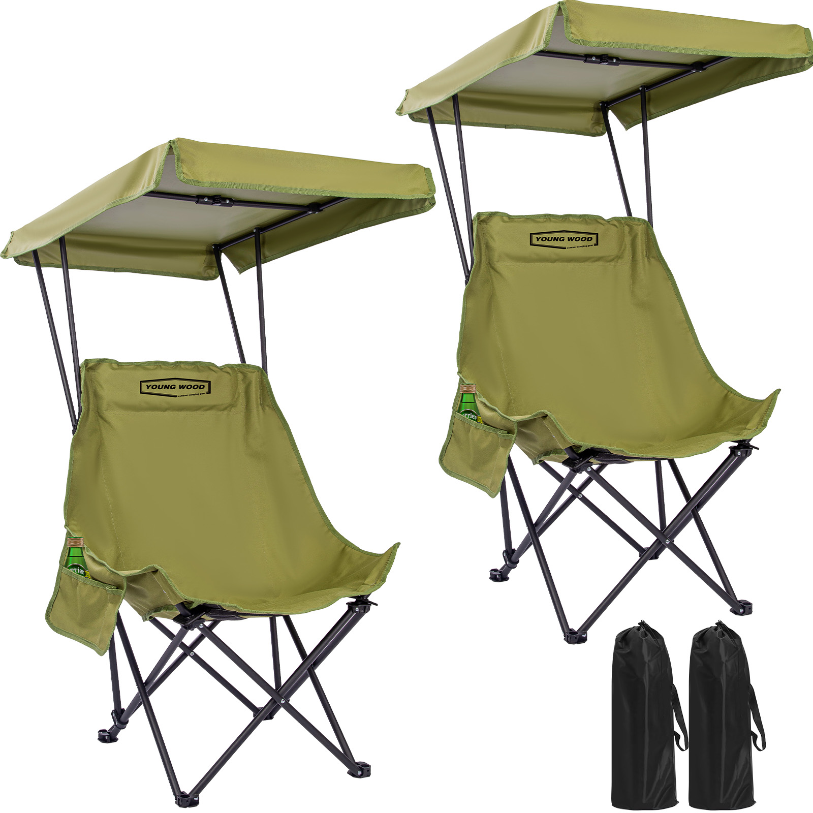 YOUNG WOOD Portable Camping Ch - Outdoor Camping Table And Chairs บทวิจารณ์และราคา