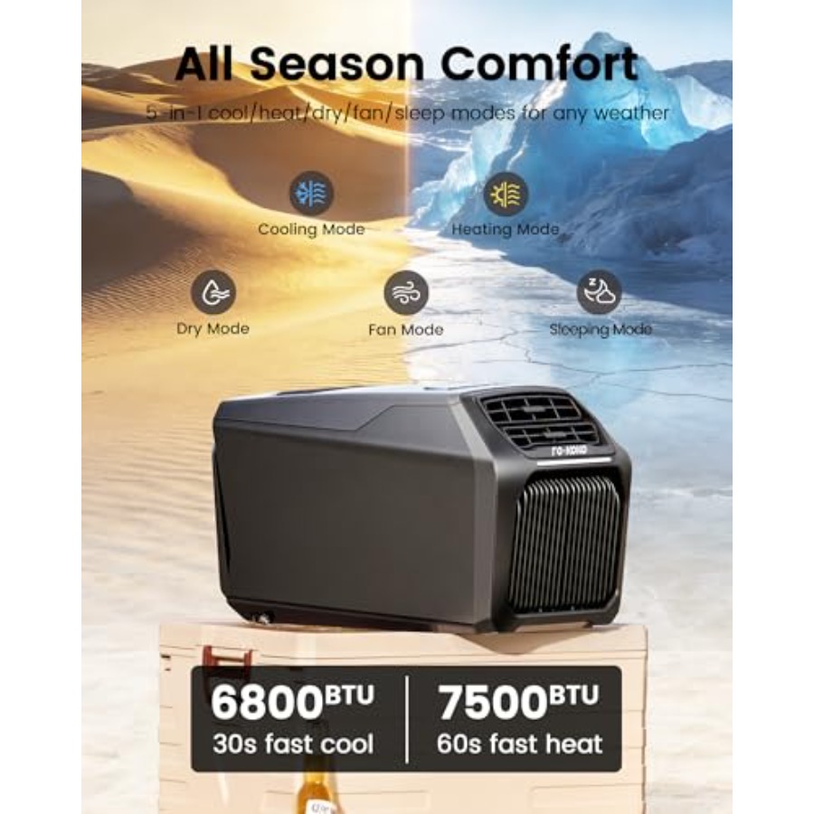 Portable Camping AC Heater: Du - Camping Quiet บทวิจารณ์และราคา