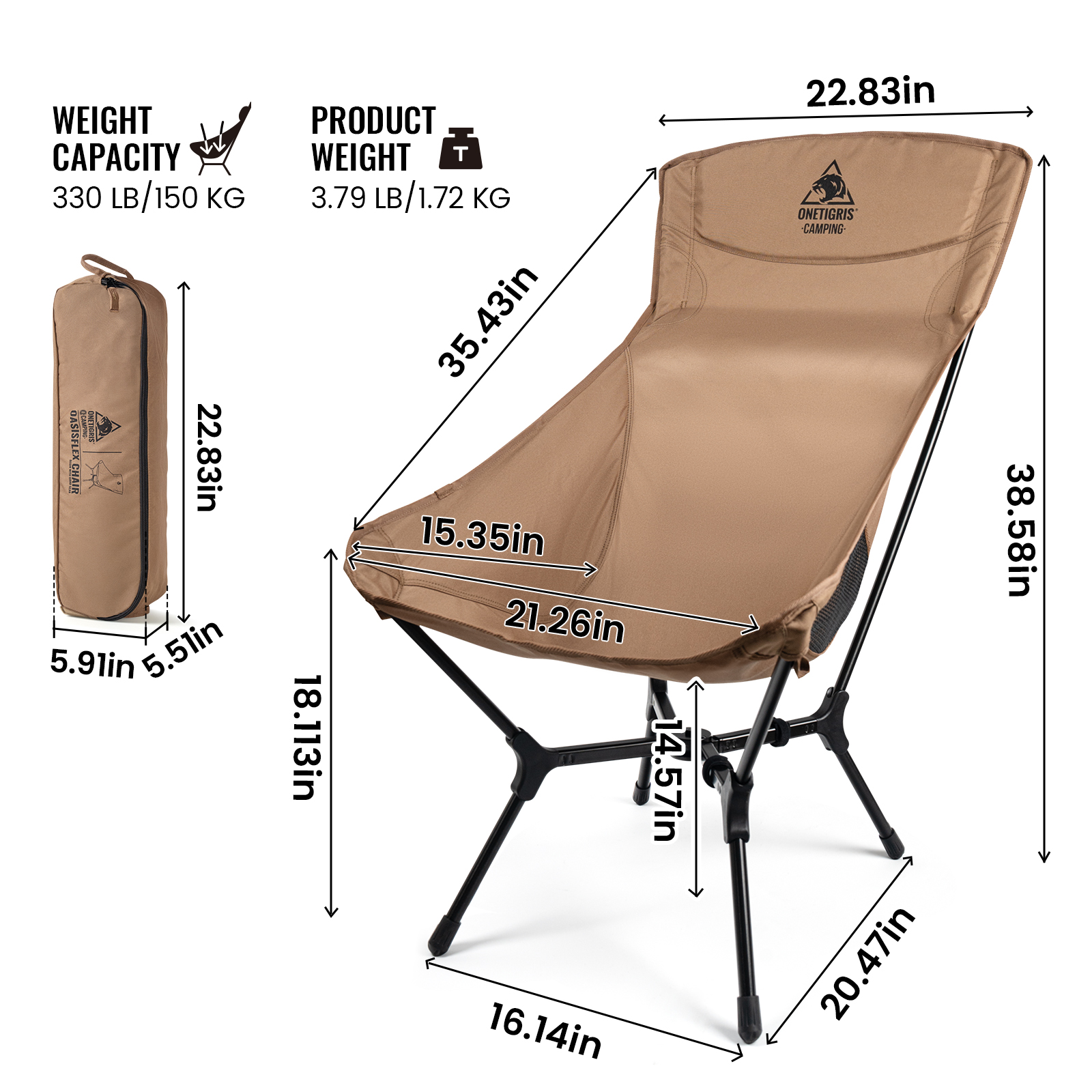 OneTigris Oasisflex Camping Fo - Outdoor Camping Table And Chairs บทวิจารณ์และราคา