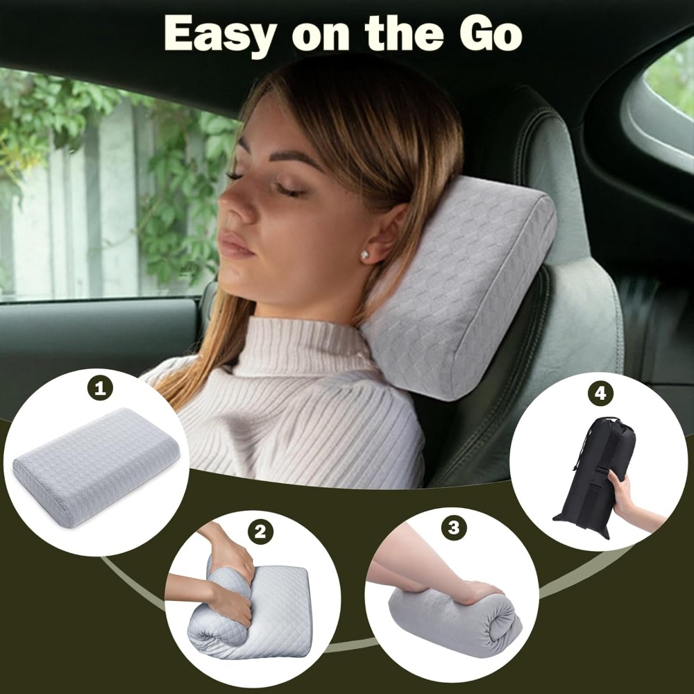 Memory Foam Travel Pillow, Por - Camp Pillow Compressible บทวิจารณ์และราคา