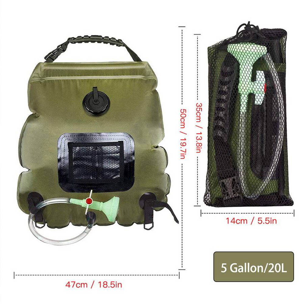20L Outdoor Solar Heating Prem - Outdoor Camping Hot Water Shower บทวิจารณ์และราคา