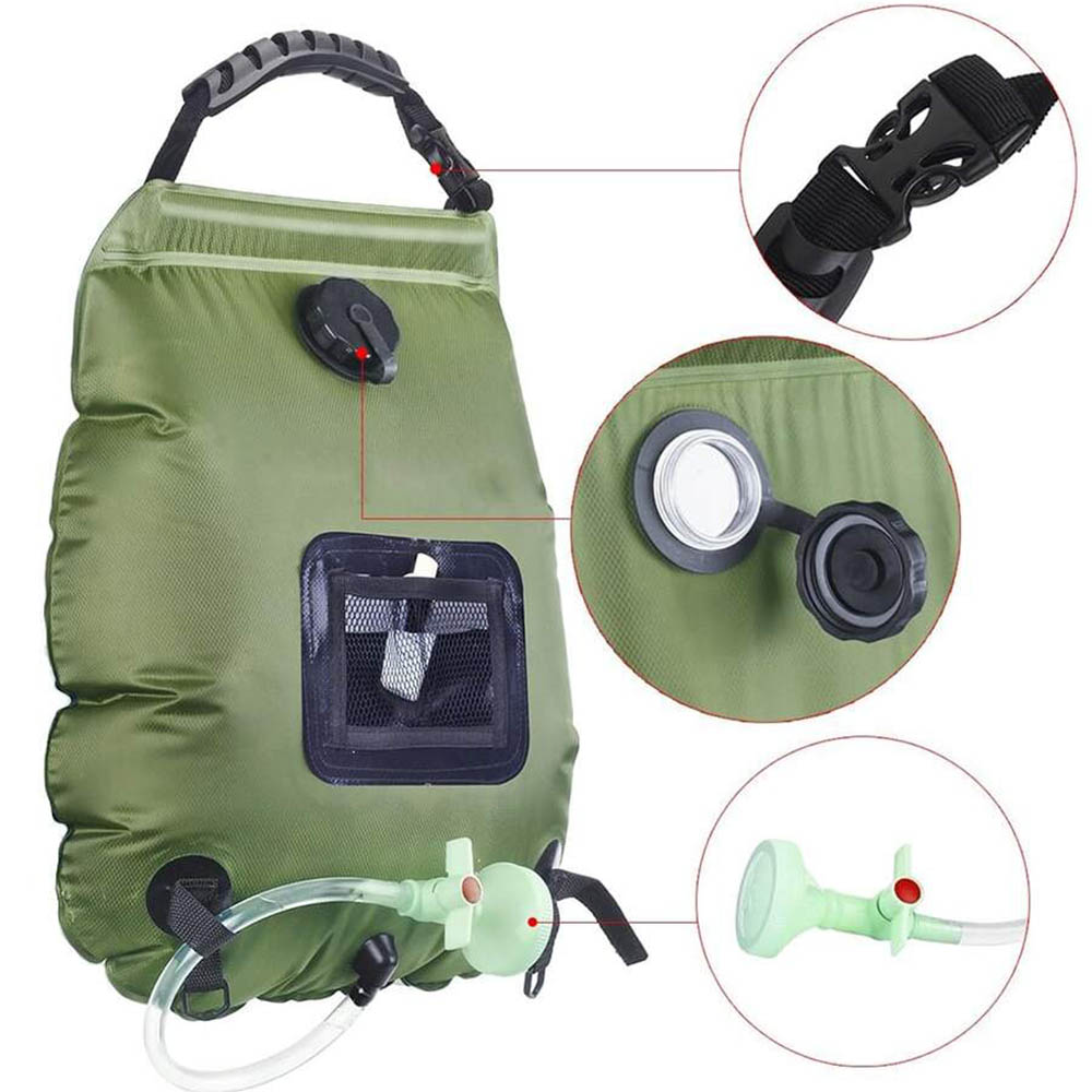 20L Outdoor Solar Heating Prem - Outdoor Camping Hot Water Shower บทวิจารณ์และราคา
