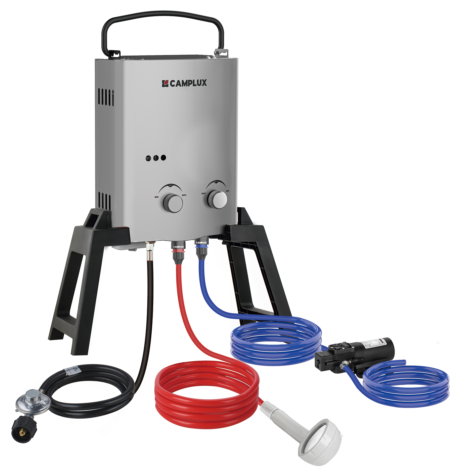 CAMPLUX 1.32GPM Propane Tankle - Outdoor Camping Hot Water Shower บทวิจารณ์และราคา