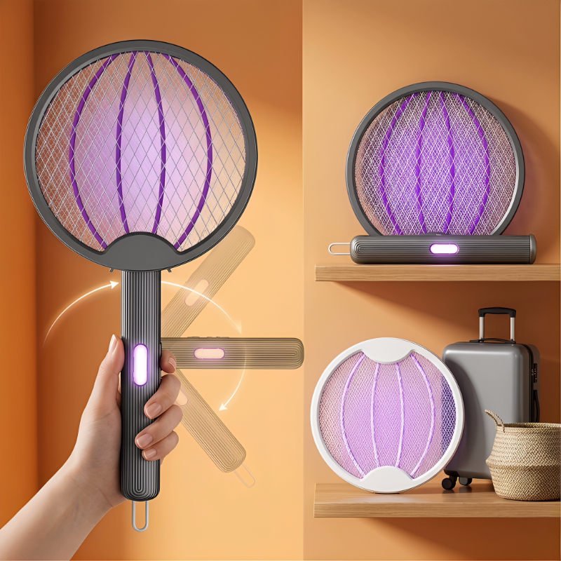 Electric Mosquito Swatter Fold - Outdoor Camping Bug Zapper บทวิจารณ์และราคา