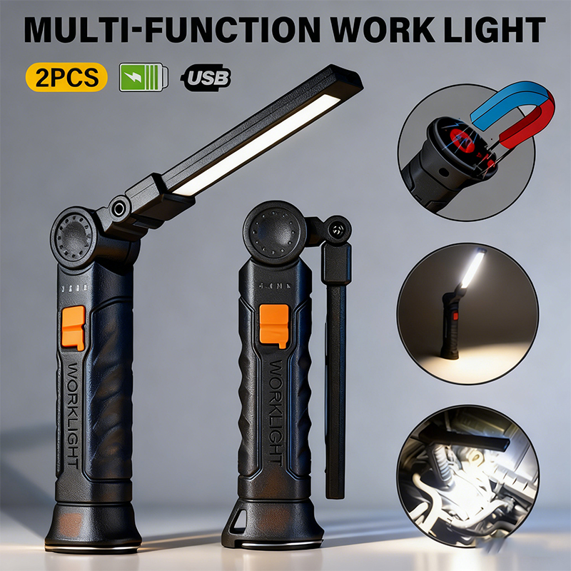 Portable COB LED Flashlight US - Outdoor Camping Decor บทวิจารณ์และราคา