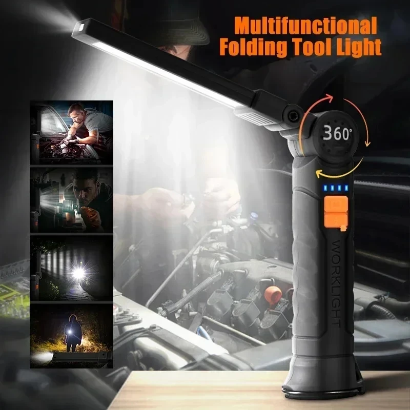 Portable COB LED Flashlight US - Outdoor Camping Decor บทวิจารณ์และราคา