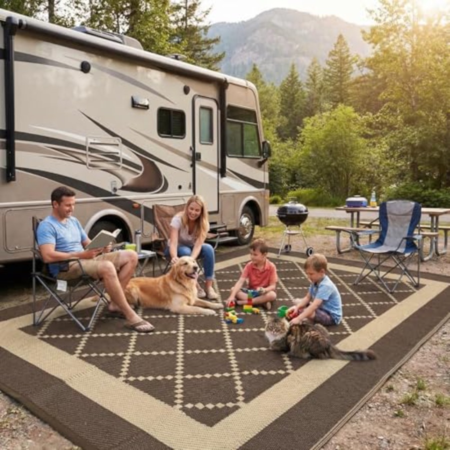 Outdoor Rug Waterproof 9x18 Pa - Outdoor Camping Rugs 9X18 บทวิจารณ์และราคา
