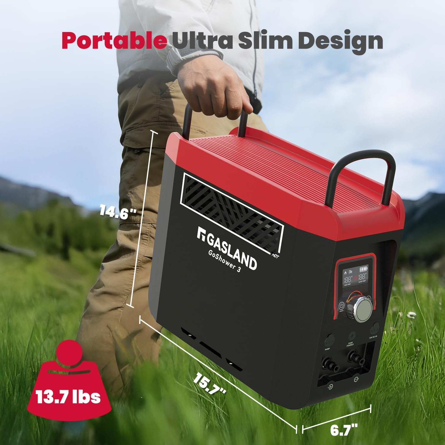 Goshower G3 Pro 1lb Propane Po - Outdoor Camping Hot Water Shower บทวิจารณ์และราคา