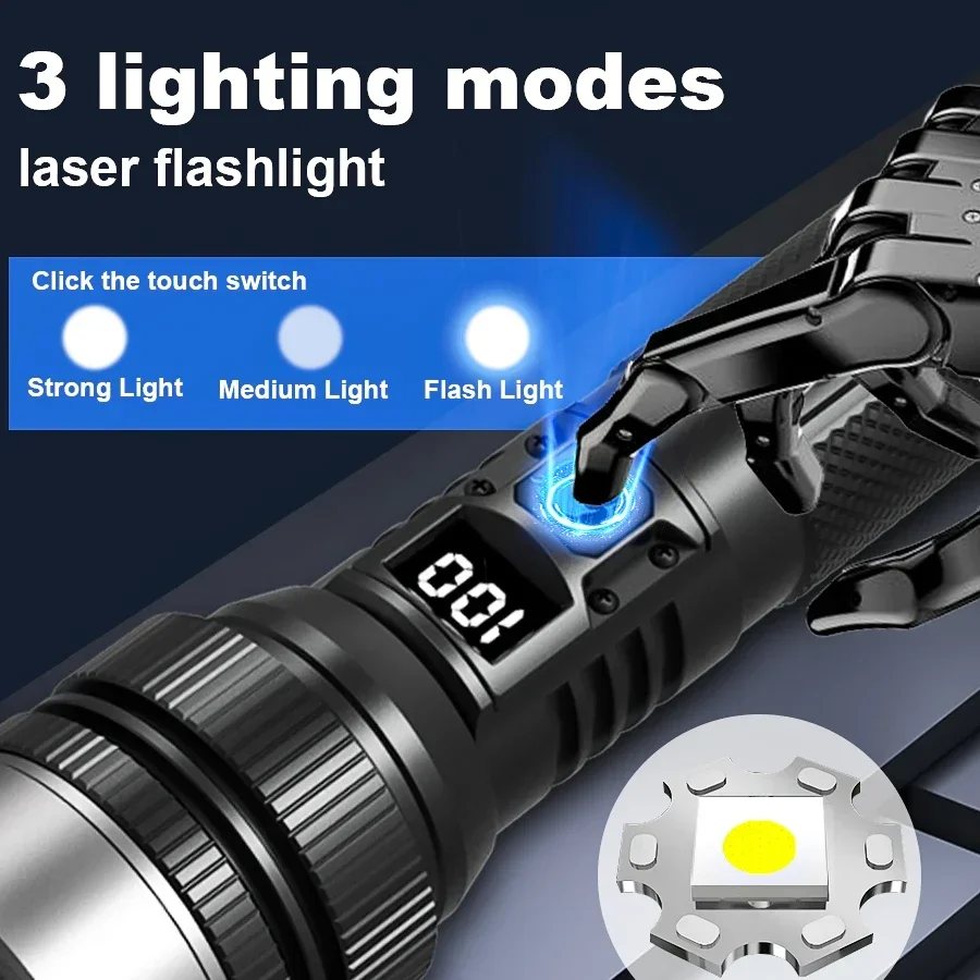 Ultra-Bright Rechargeable Flas - Outdoor Camping Decor บทวิจารณ์และราคา