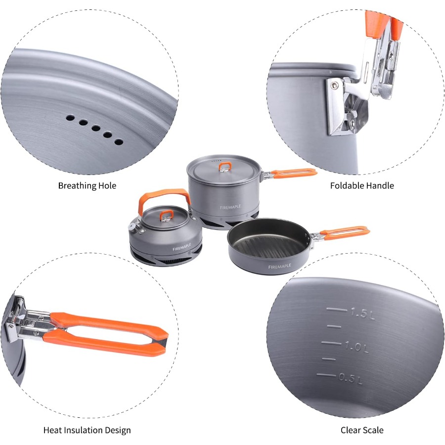 Fire-Maple Feast 4 Piece Campi - Outdoor Camping Kit บทวิจารณ์และราคา
