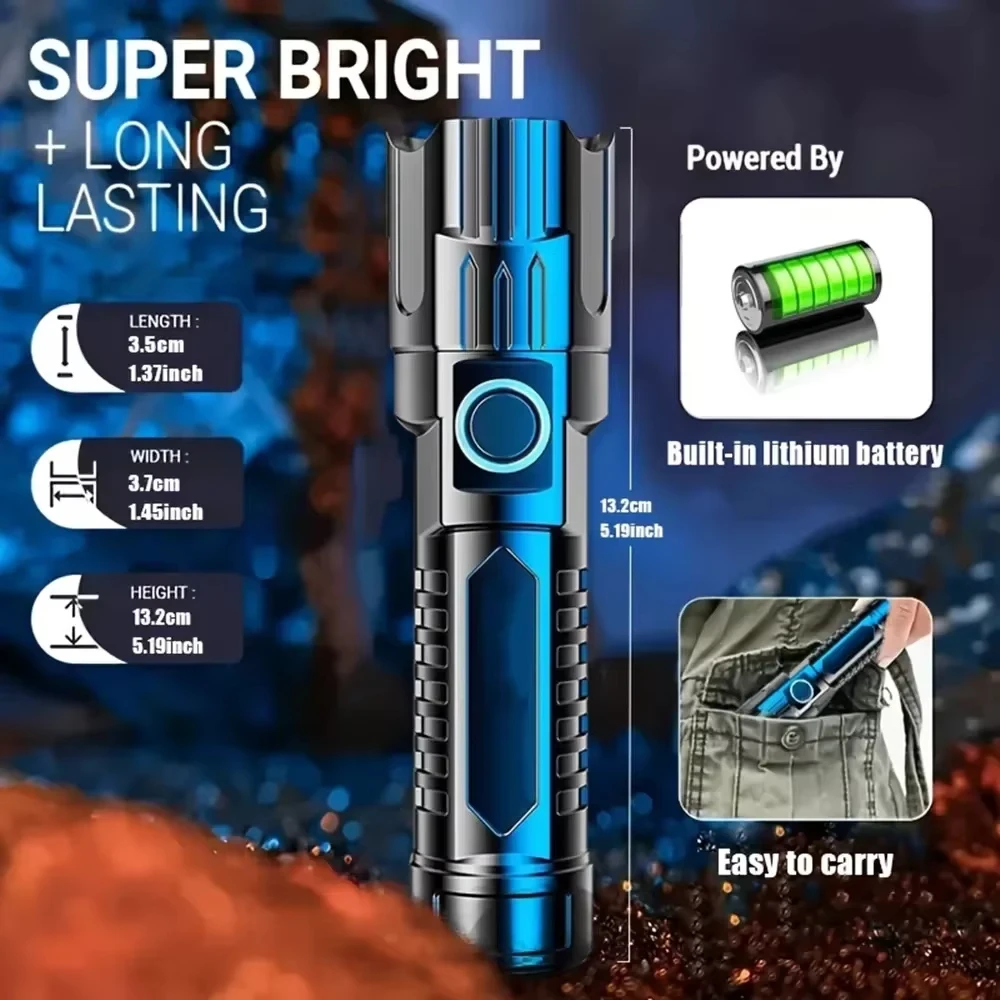 Super Bright LED Flashlight US - Outdoor Camping Decor บทวิจารณ์และราคา