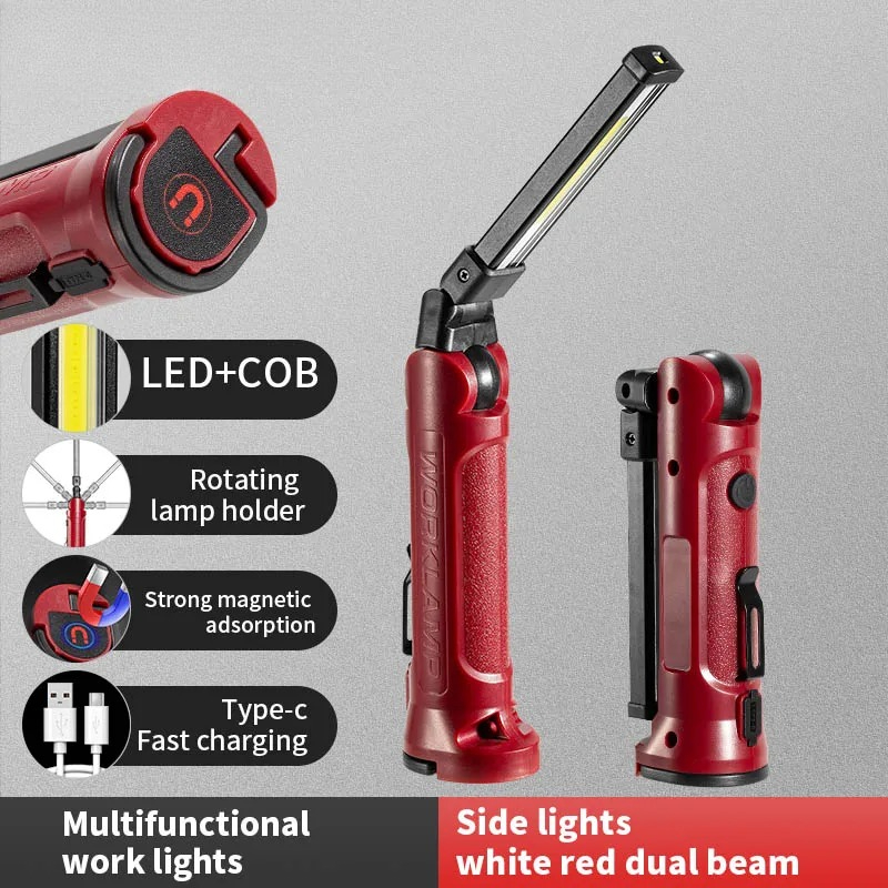 COB LED Work Light Rechargeabl - Outdoor Camping Decor บทวิจารณ์และราคา