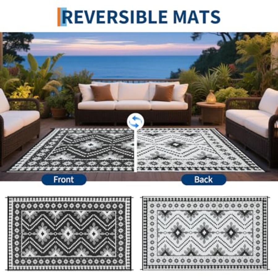 Outdoor Rug 9x18 for Patio Dec - Outdoor Camping Rugs 9X18 บทวิจารณ์และราคา