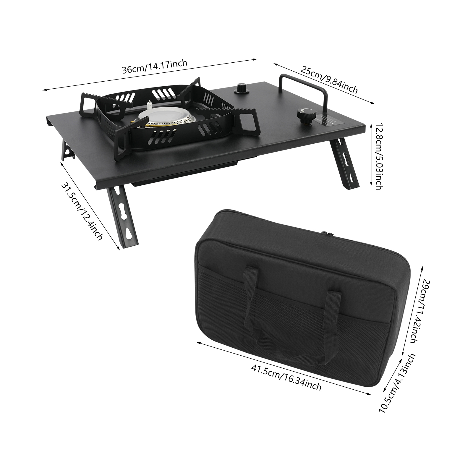 Black Outdoor Gas Stove, Folda - Outdoor Camp บทวิจารณ์และราคา