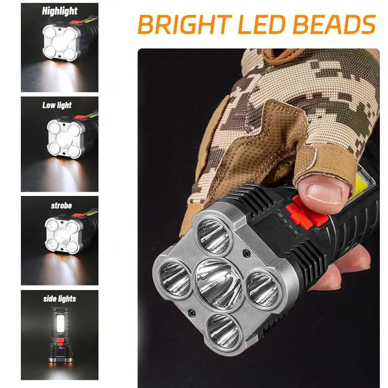 5 LED High Power Led Flashligh - Outdoor Camping Decor บทวิจารณ์และราคา