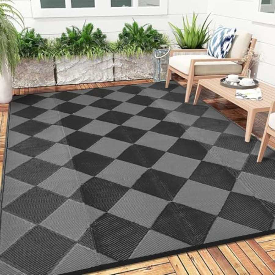 Outdoor Patio Rug 9x18, Revers - Outdoor Camping Rugs 9X18 บทวิจารณ์และราคา