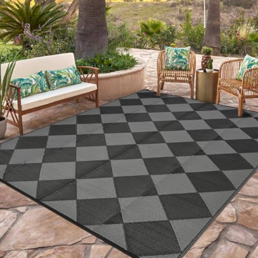 Outdoor Patio Rug 9x18, Revers - Outdoor Camping Rugs 9X18 บทวิจารณ์และราคา