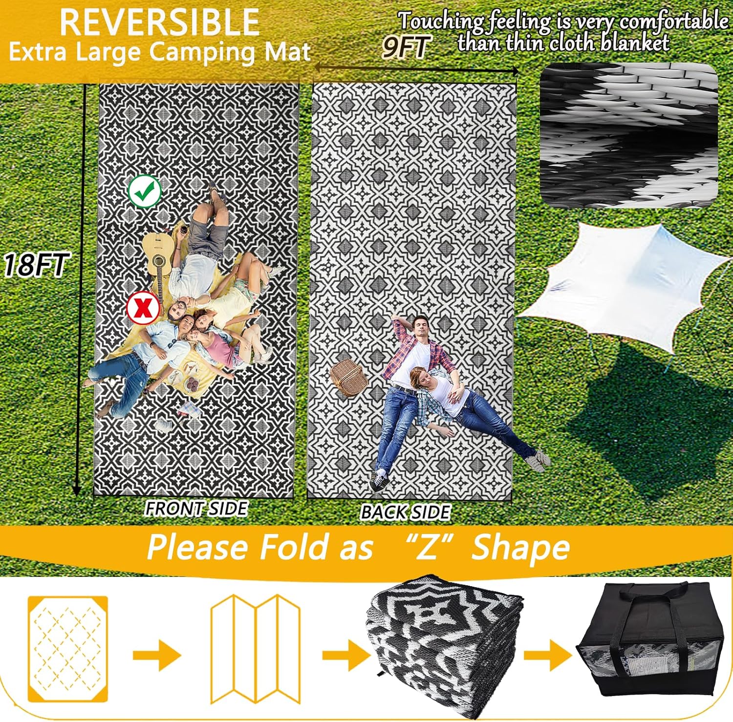 Polypropylene Outdoor Rugs 9x1 - Outdoor Camping Rugs 9X18 บทวิจารณ์และราคา